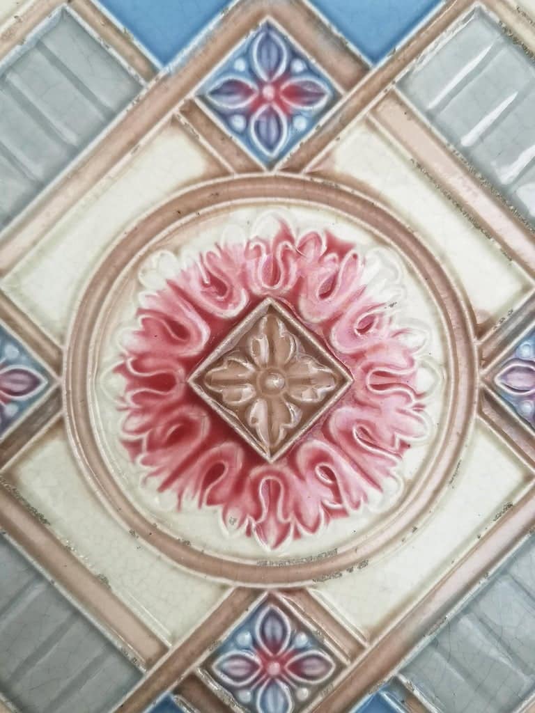1 of the 13 Glazed Relief Tiles Produits Céramiques de la Dyle, circa 1930