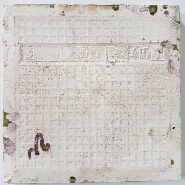 Set of 9 Glazed Art Deco Relief Tiles, Muster, 1930s