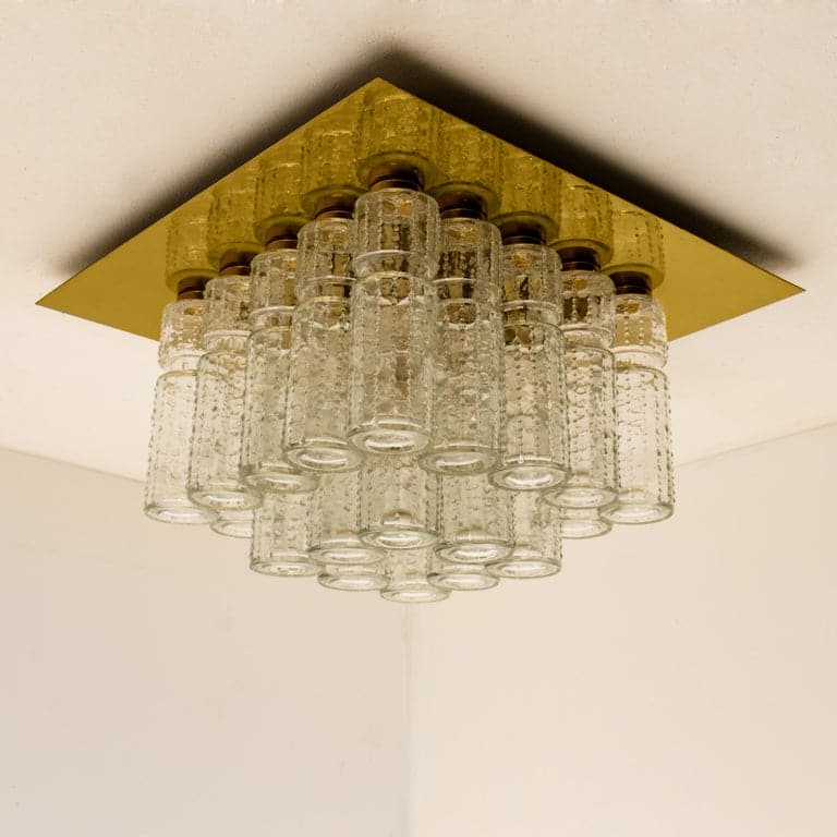 1 of the 6 Flushmount Chandeliers by Boris Tabacoff, 1970s