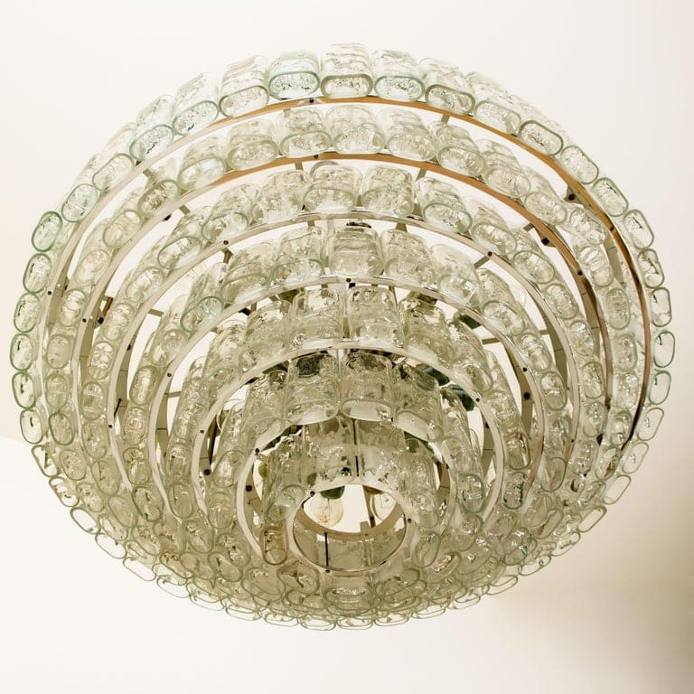 Pair of Huge XXL Giant Ballroom Light Fixtures, 1970s