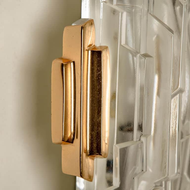 Pair of of Icicle Glass Wall Sconces /Lights, 1960s