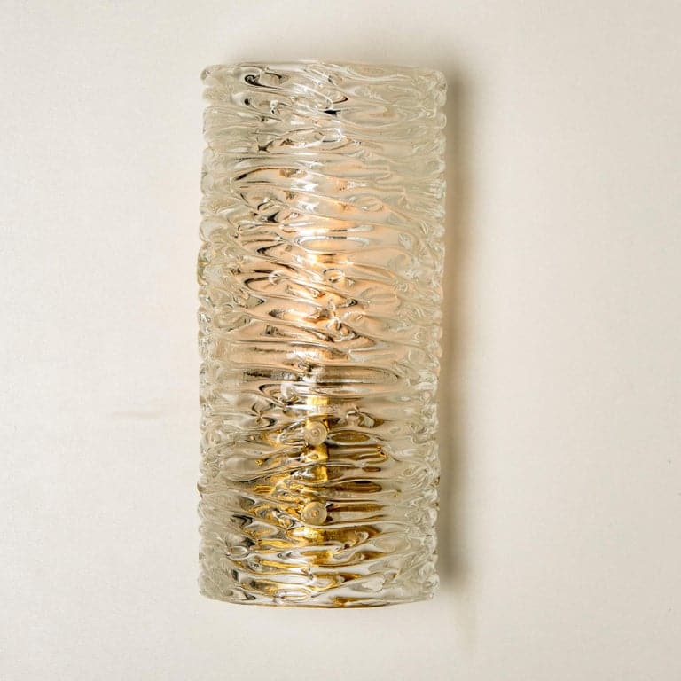 1 of the 12 Handmade Brass and Glass Wall Lights or Sconces by J.T. Kalmar