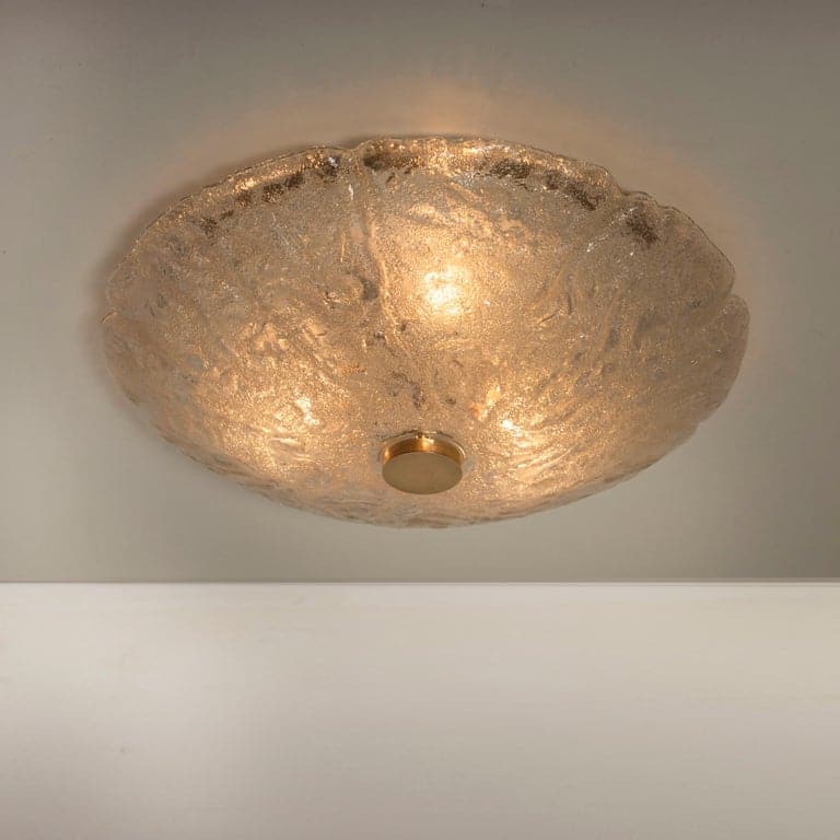 1 of 12 Massive Bubble Blown Murano Glass Flush Mounts or Wall Lights, 1960