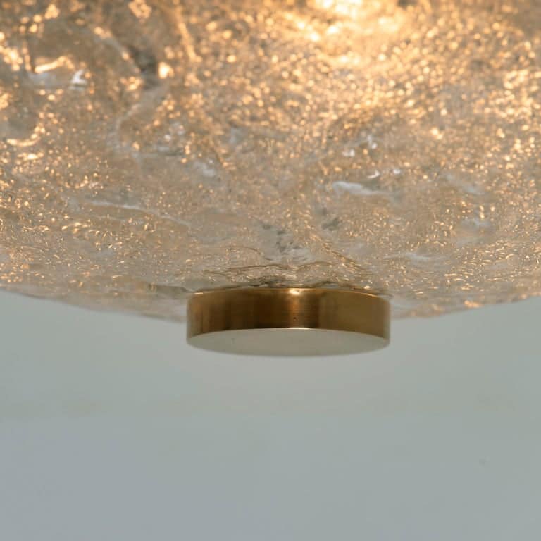 1 of 12 Massive Bubble Blown Murano Glass Flush Mounts or Wall Lights, 1960