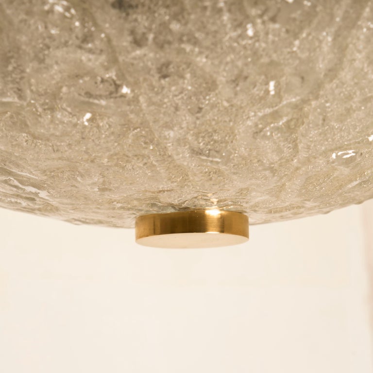 1 of 12 Massive Bubble Blown Murano Glass Flush Mounts or Wall Lights, 1960