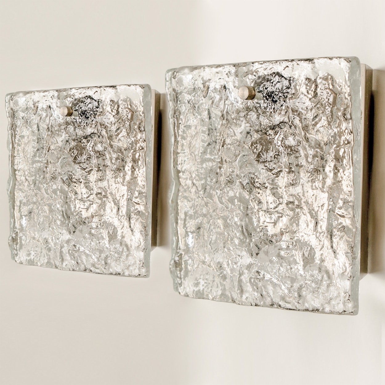 1 of the 2  J. T. Kalmar Wall Lamps, Model Karlstein, Vienna, circa 1960