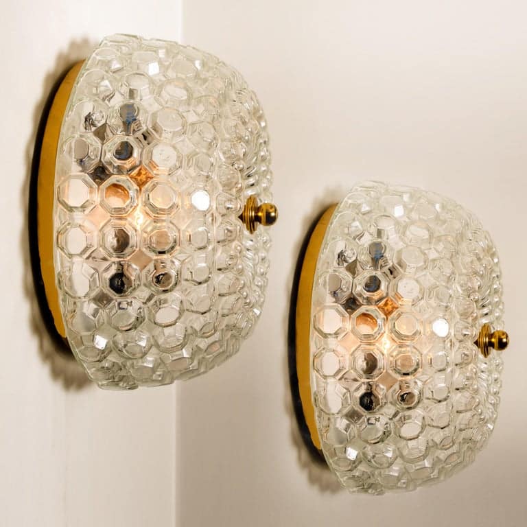 1 of the 2 Bubble Flush Mounts/Wall Sconces by Limburg, 1960s