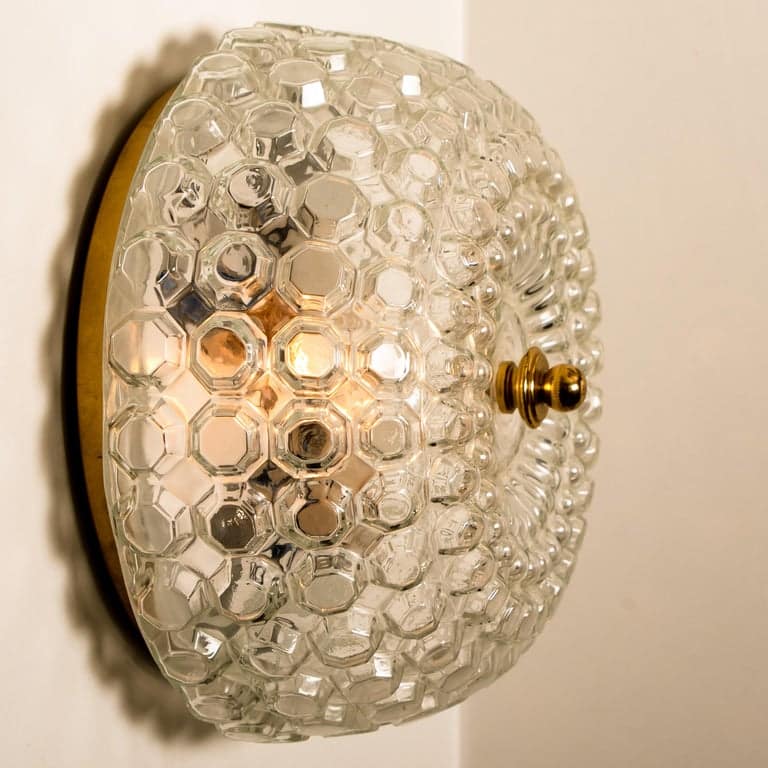 Pair of Bubble Flush Mounts/Wall Sconces by Limburg, 1960s