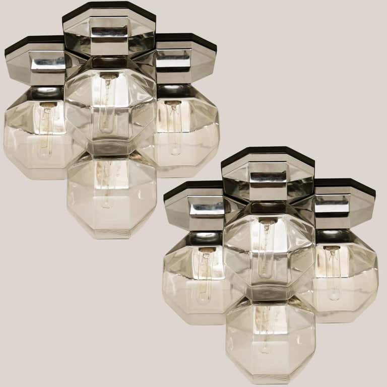 One of the Four Wall or Ceiling Lamp by Motoko Ishii for Staff, 1970s