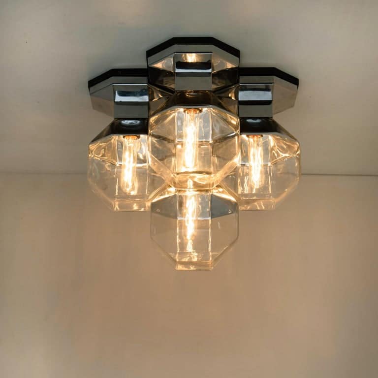 One of the Four Wall or Ceiling Lamp by Motoko Ishii for Staff, 1970s