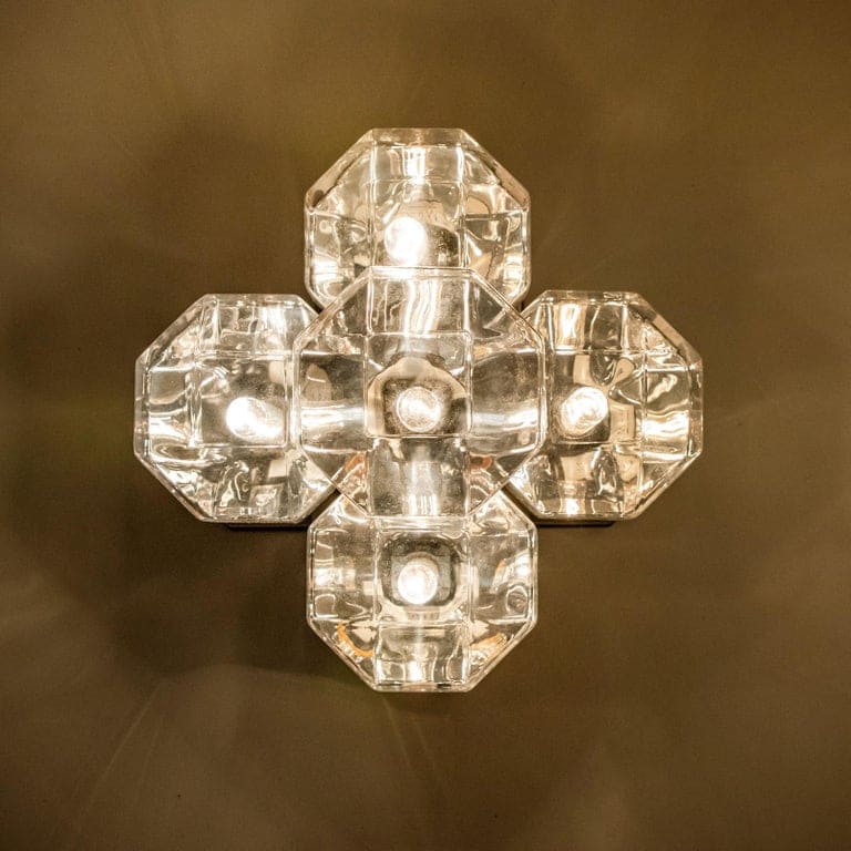 One of the Four Wall or Ceiling Lamp by Motoko Ishii for Staff, 1970s