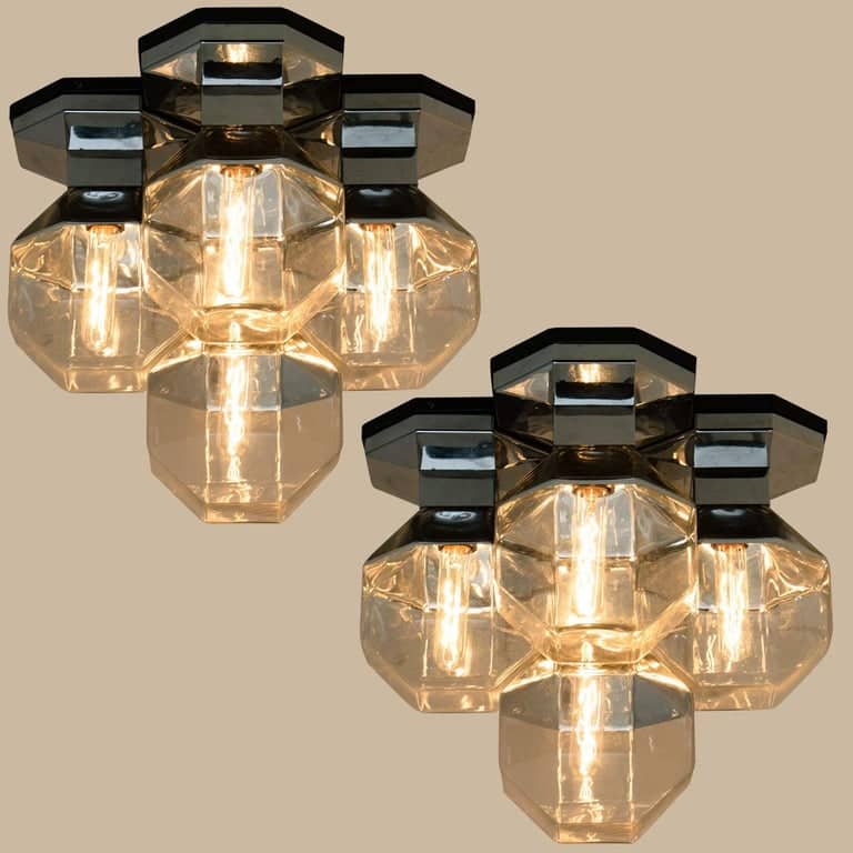 One of the Four Wall or Ceiling Lamp by Motoko Ishii for Staff, 1970s