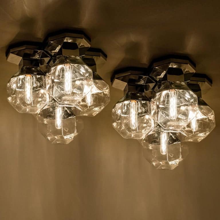 One of the Four Wall or Ceiling Lamp by Motoko Ishii for Staff, 1970s