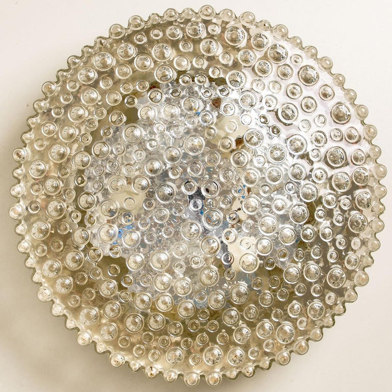 Glass Wall Light/ Flush Mount by Motoko Isshi for Staff, 1970s