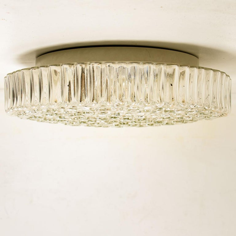 Glass Wall Light/ Flush Mount by Motoko Isshi for Staff, 1970s