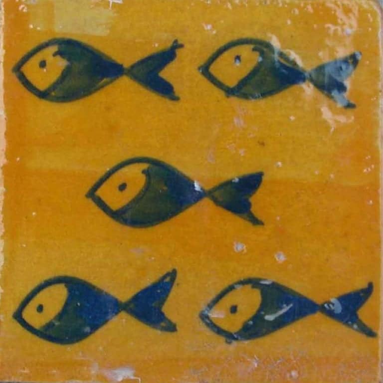 Large Colorful Berber Handmade Tile Panel, Morocco