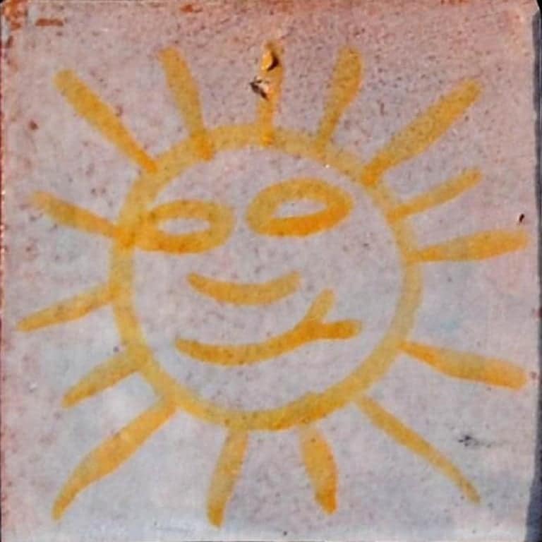 Large Colorful Berber Handmade Tile Panel, Morocco