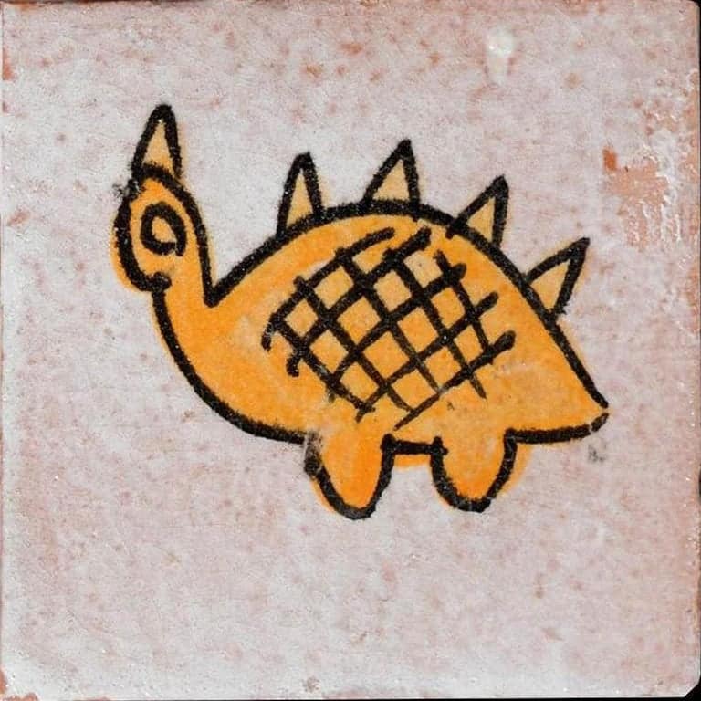 Large Colorful Berber Handmade Tile Panel, Morocco