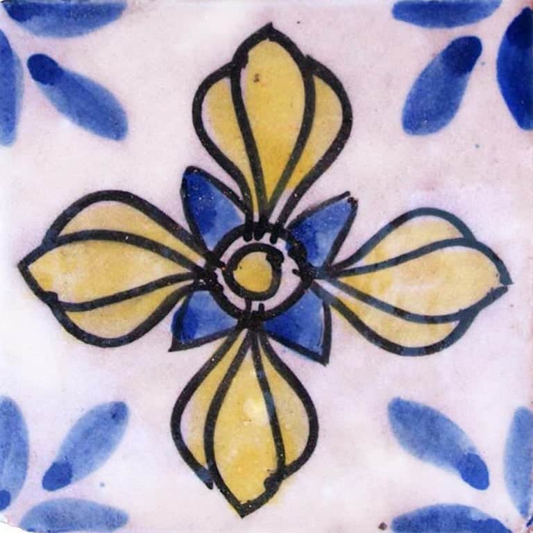 Large Colorful Berber Handmade Tile Panel, Morocco