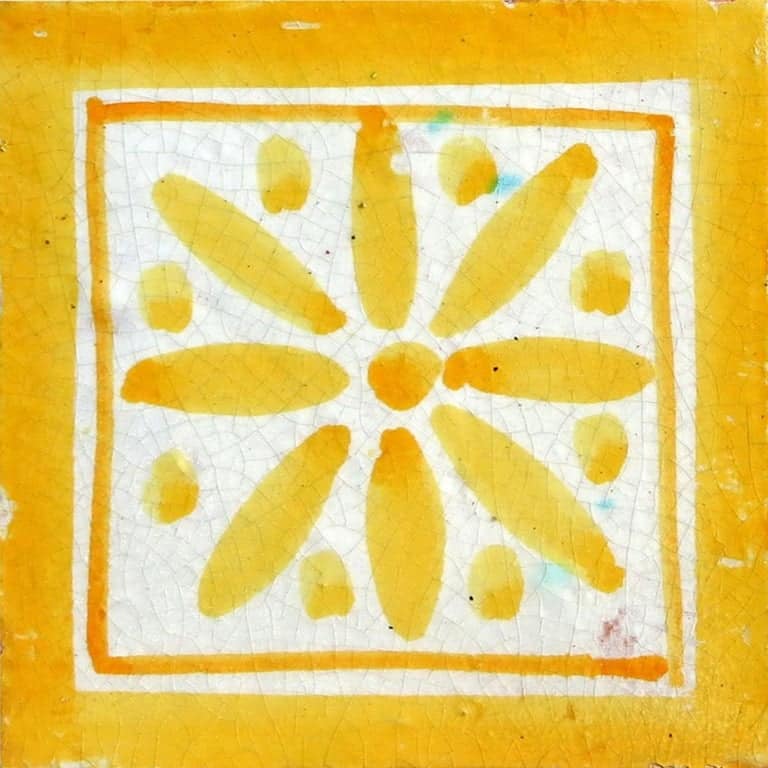 Large Colorful Berber Handmade Tile Panel, Morocco