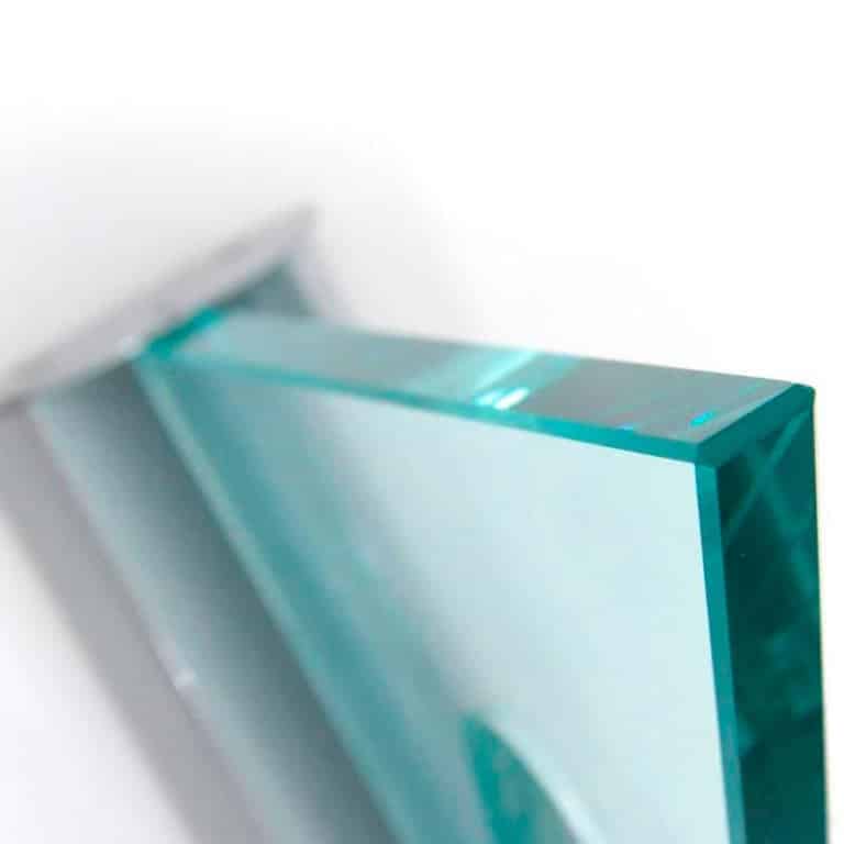 One of the Ten Glass Aluminium Triangle Shaped Wall Lights, Artemide, 1984