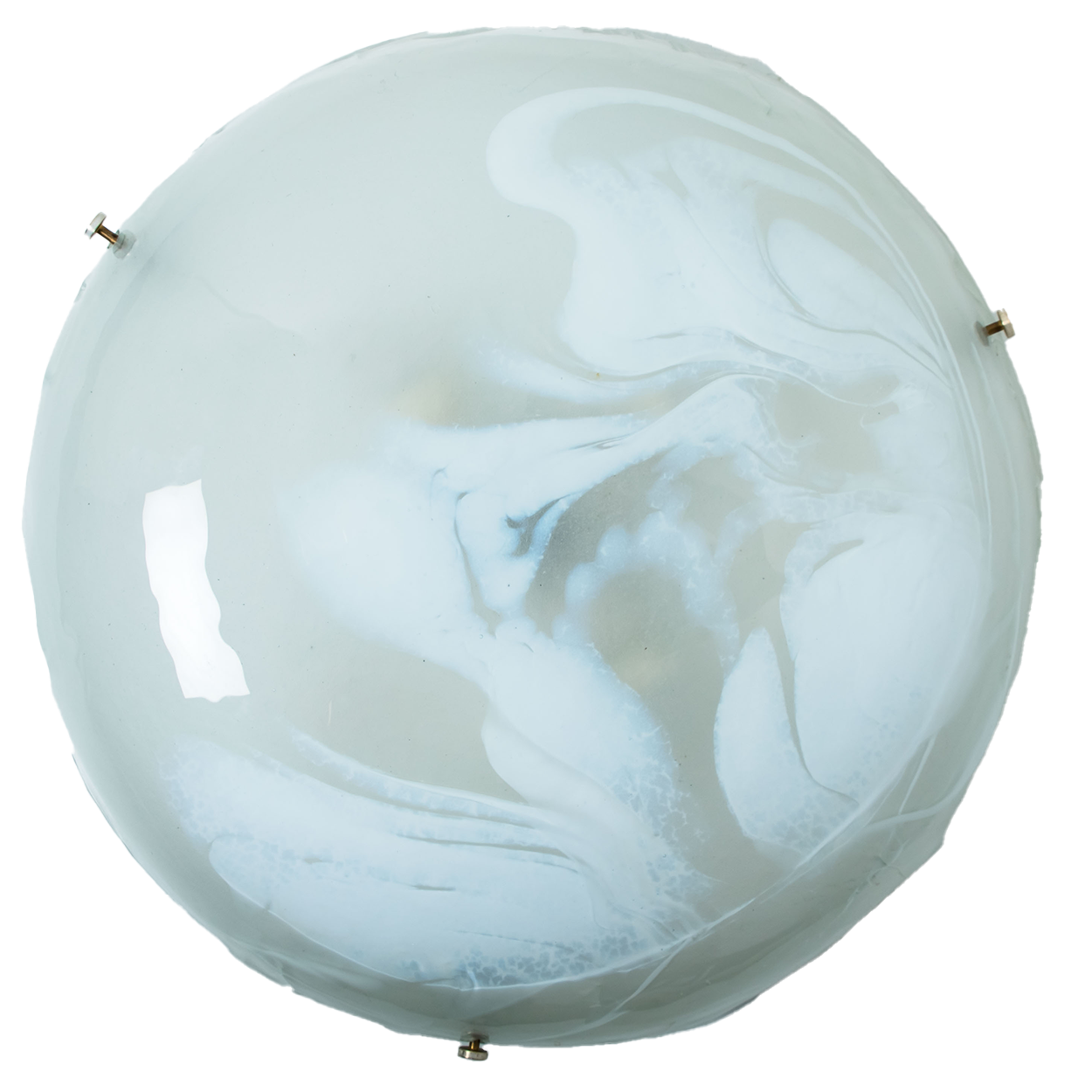 Round Marbled Glass Wall Light by Hillebrand, Germany, 1960s