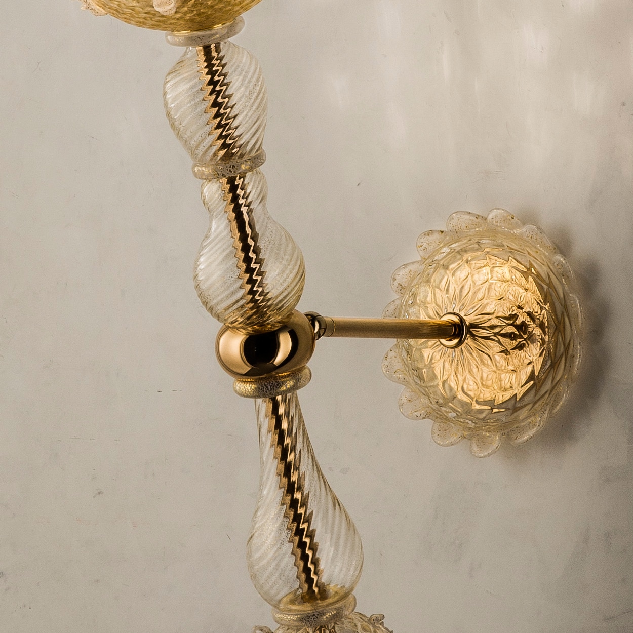 Exceptional and Rich Wall Lights by Signoretto, Murano