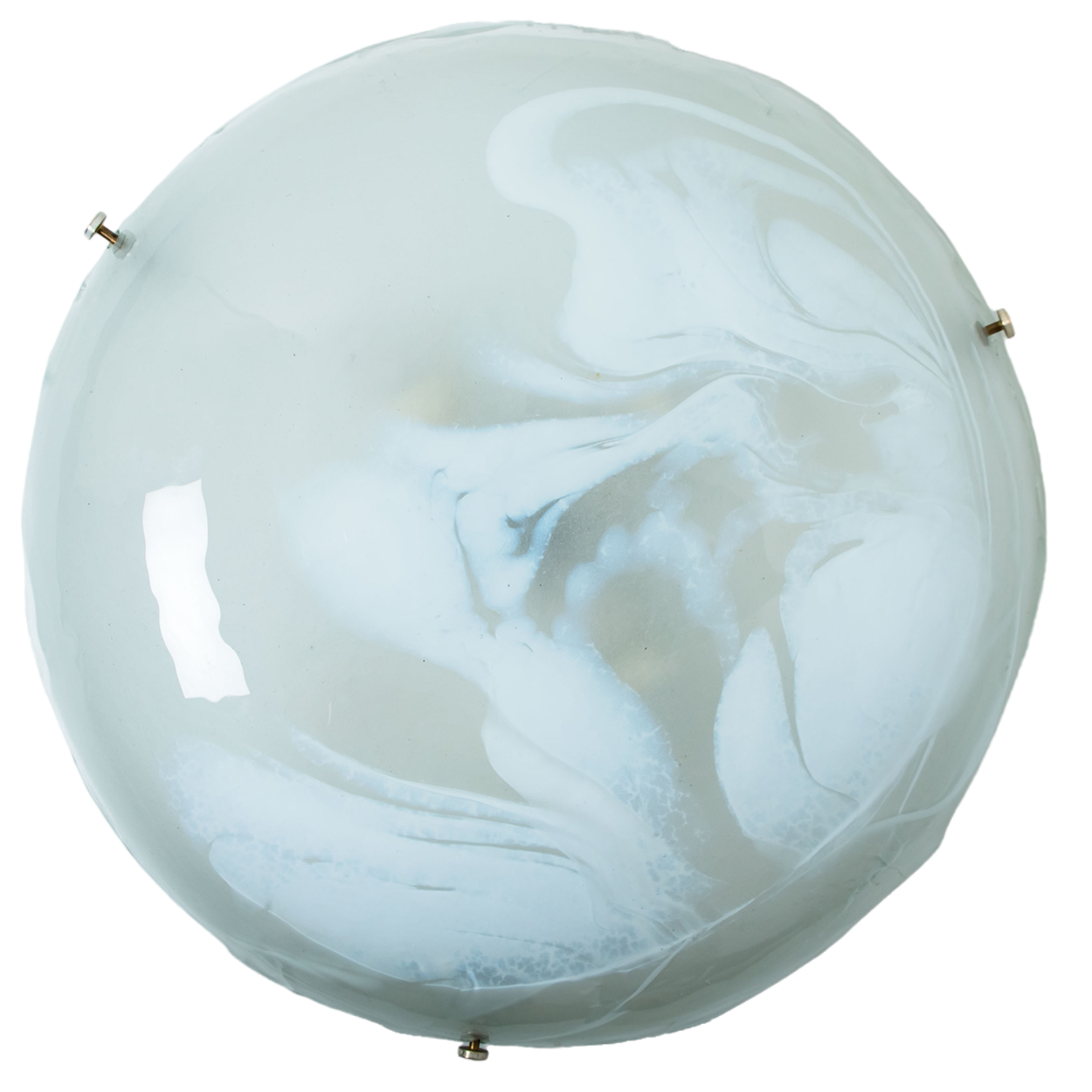 Round Marbled Glass Wall Light by Hillebrand, Germany, 1960s