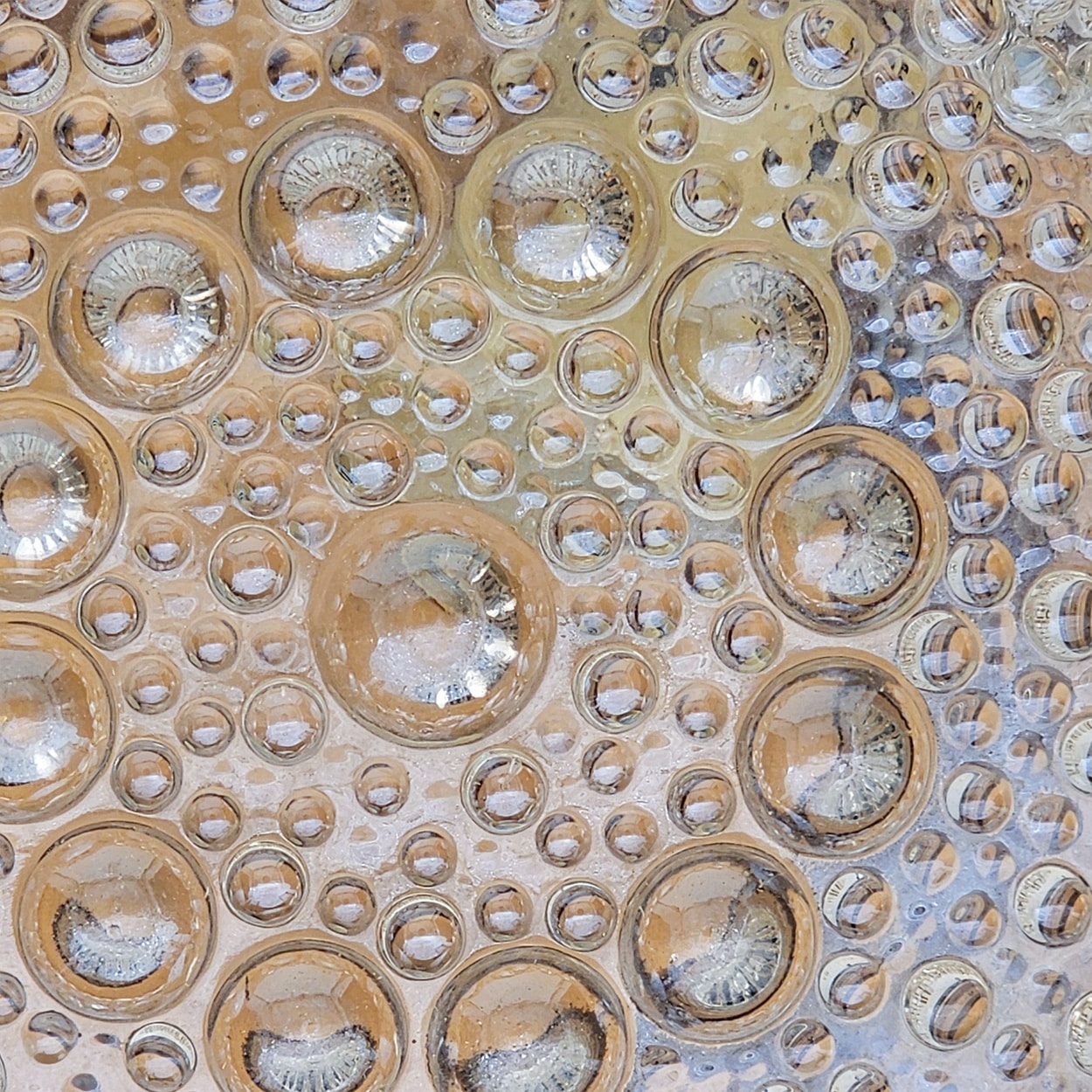 Star Amber Bubble Glass Wall Light by Helena Tynell