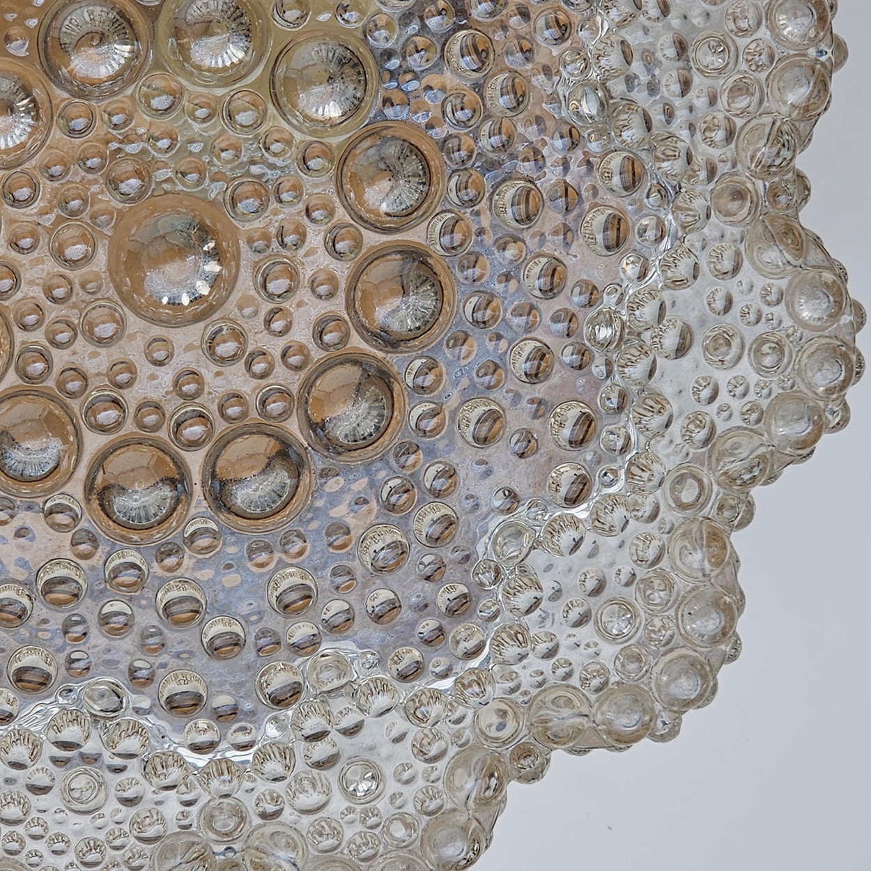 Star Amber Bubble Glass Wall Light by Helena Tynell
