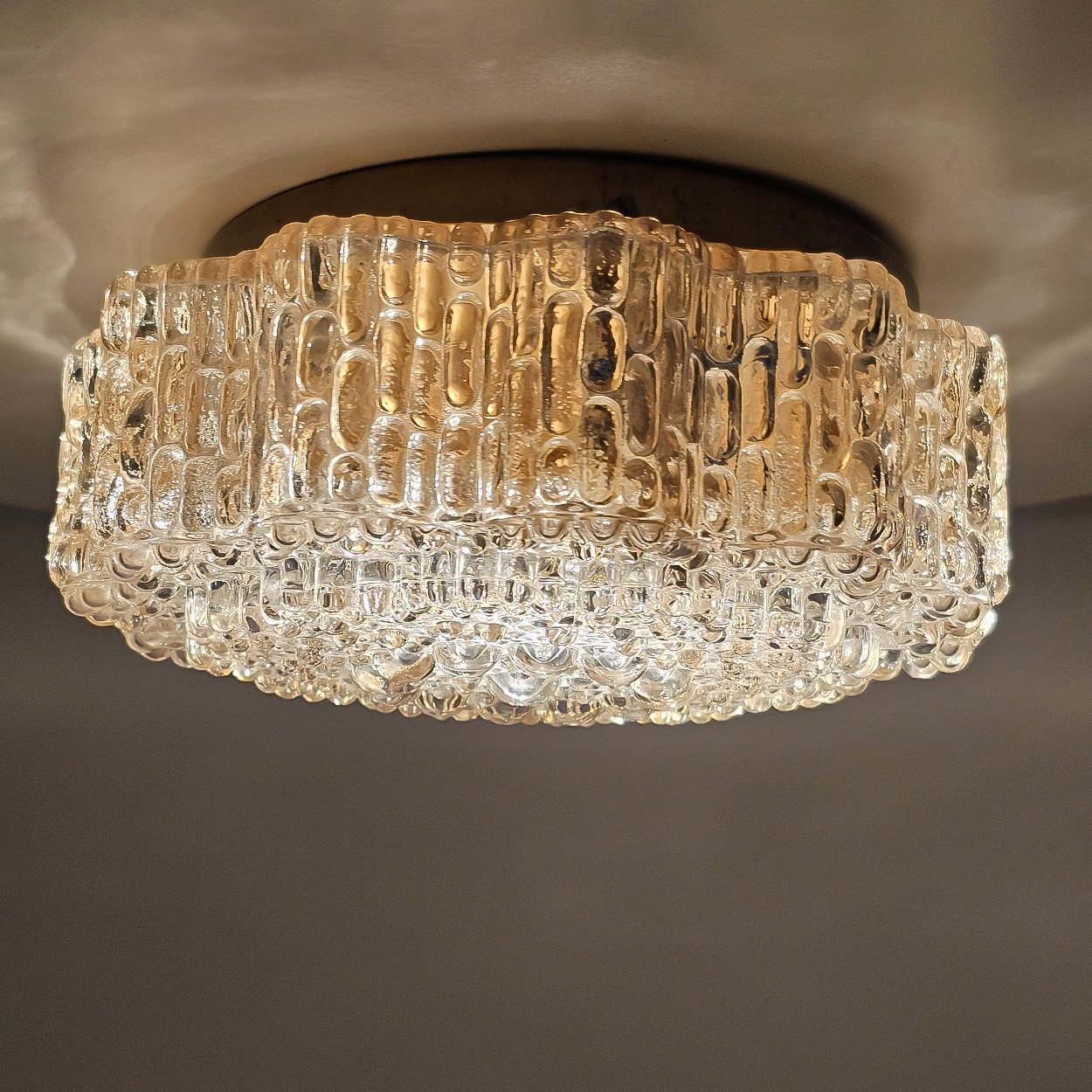 Star Amber Bubble Glass Wall Light by Helena Tynell