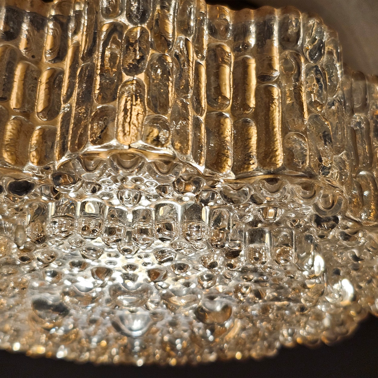 Star Amber Bubble Glass Wall Light by Helena Tynell