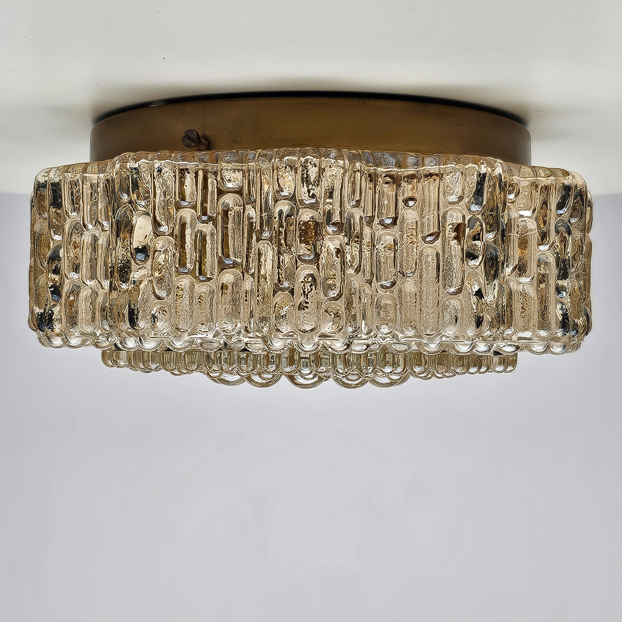 Star Amber Bubble Glass Wall Light by Helena Tynell