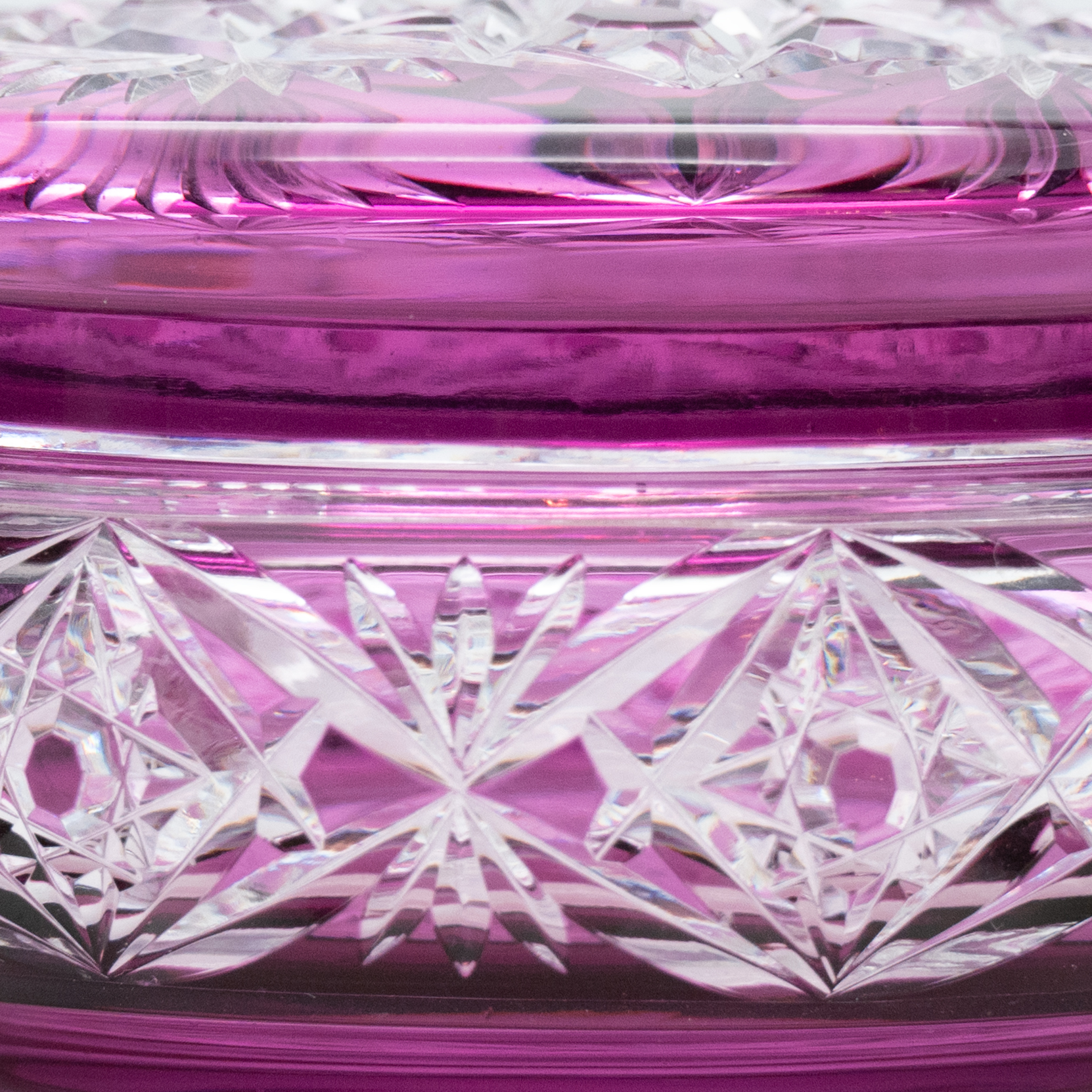 Baccarat Candy Jar, Violet Purple Crystal, France, 1930