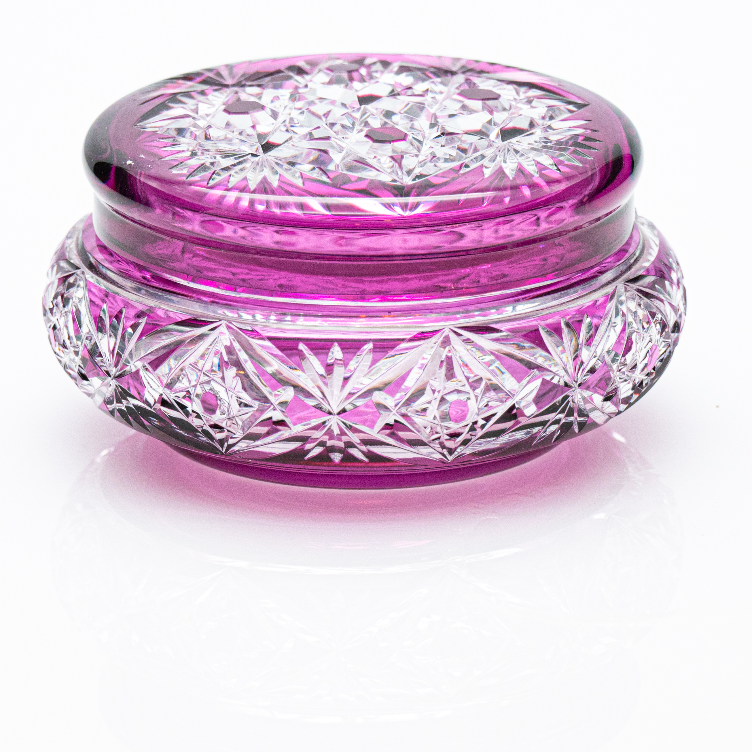 Baccarat Candy Jar, Violet Purple Crystal, France, 1930