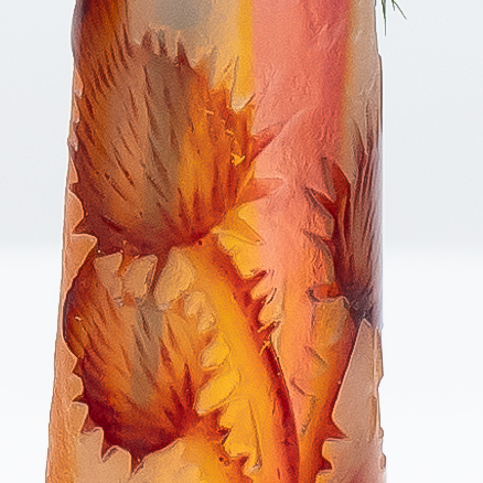 Daum Nancy, Exquise Small Vase Pâte de Verre, Multi-color, France, 1870