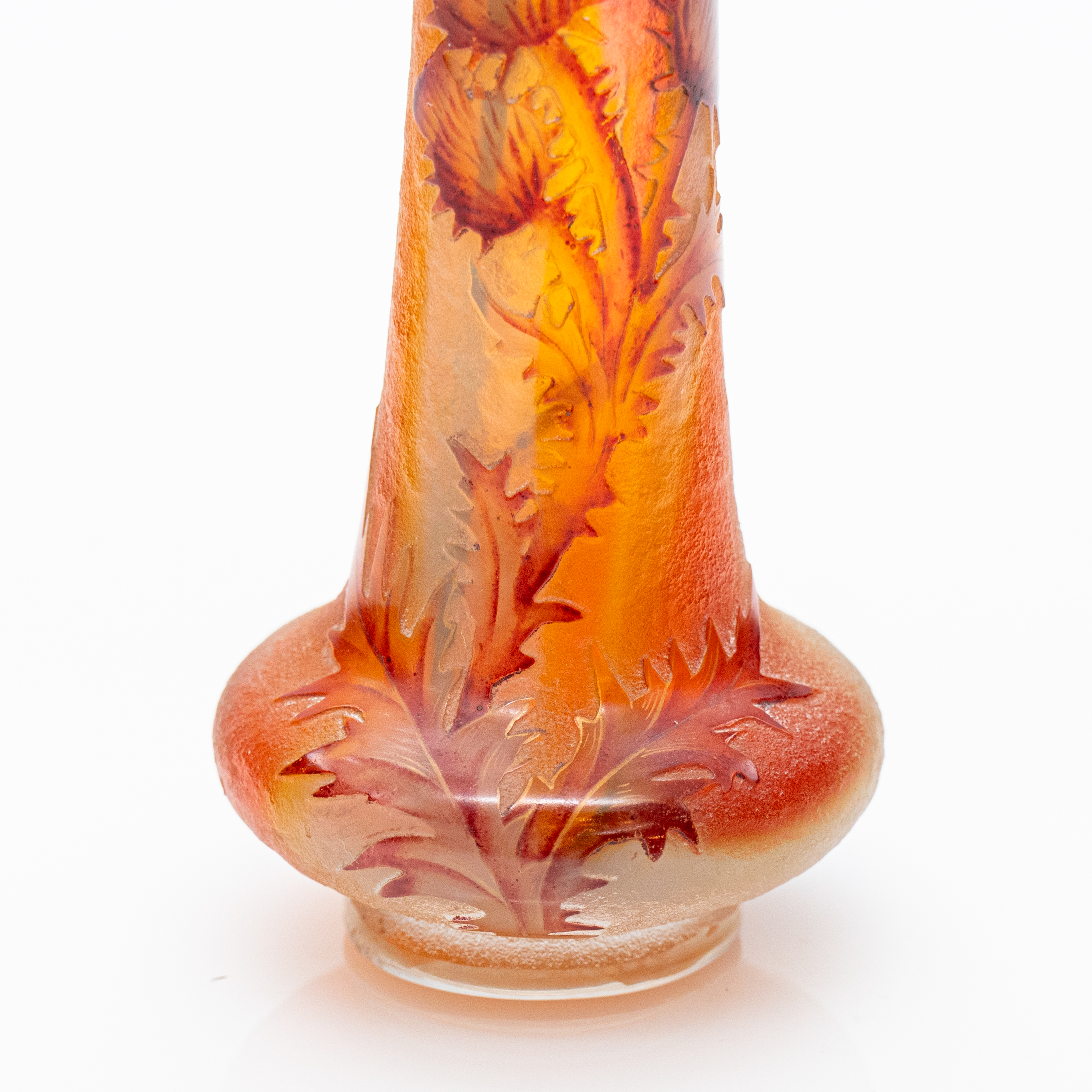 Daum Nancy, Exquise Small Vase Pâte de Verre, Multi-color, France, 1870