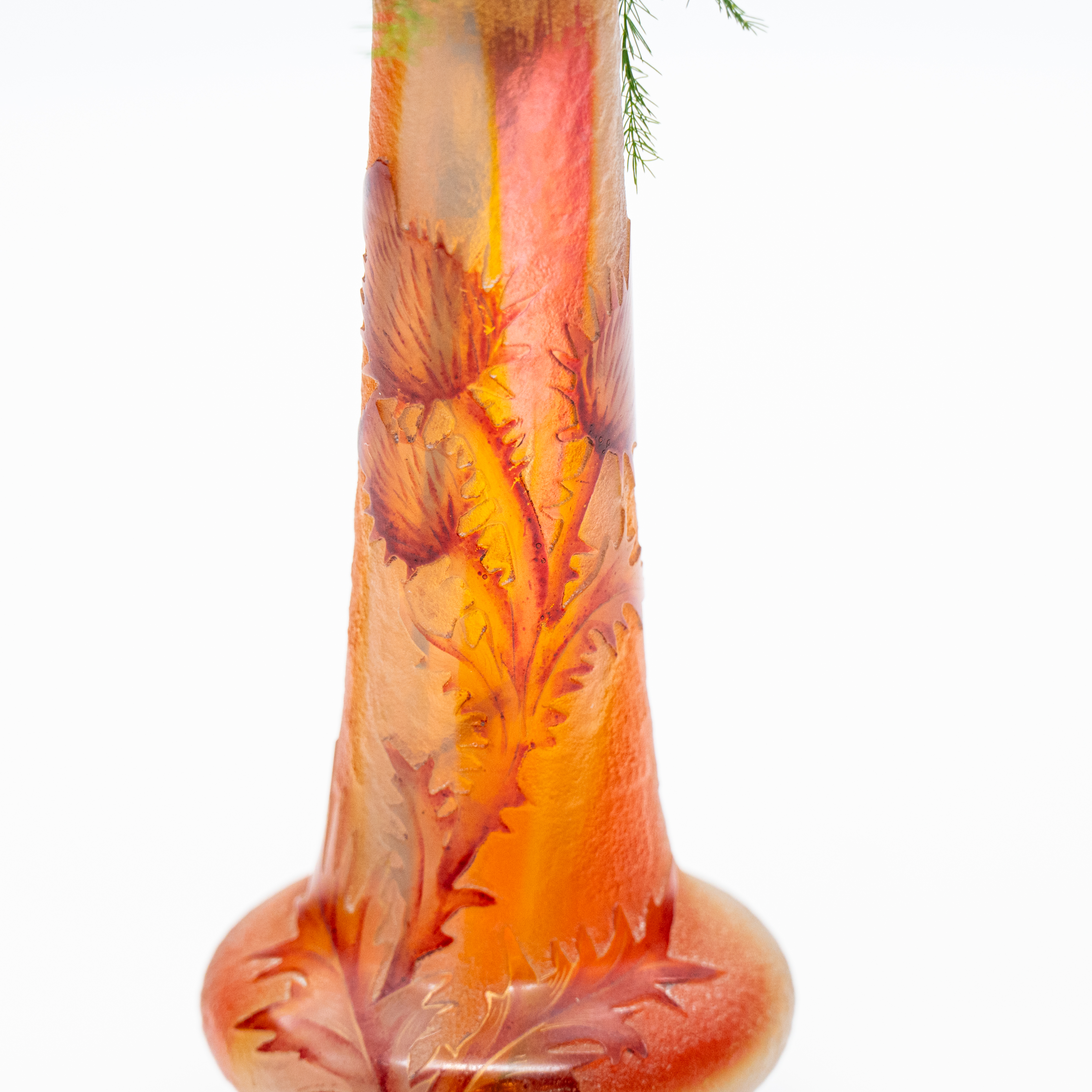 Daum Nancy, Exquise Small Vase Pâte de Verre, Multi-color, France, 1870