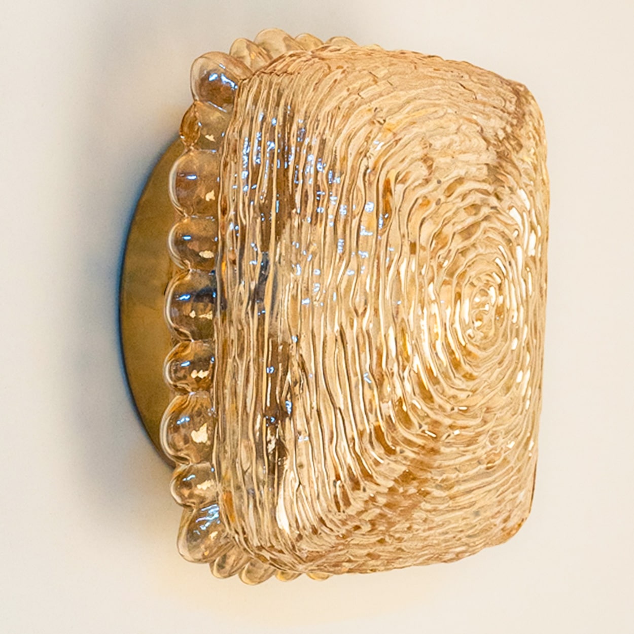 1 of the 6 Square Wall Lights/Flush Mounts in the style of Tynell, 1960