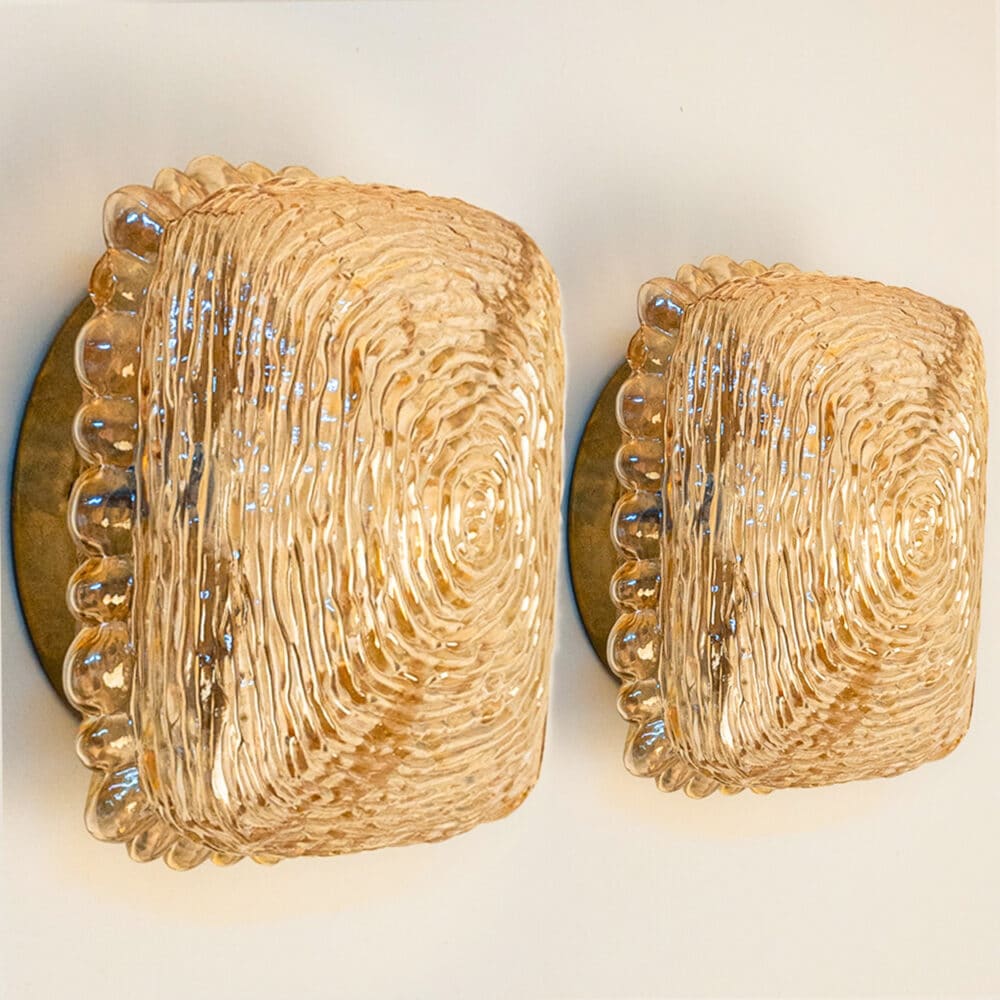 1 of the 6 Square Wall Lights/Flush Mounts in the style of Tynell, 1960