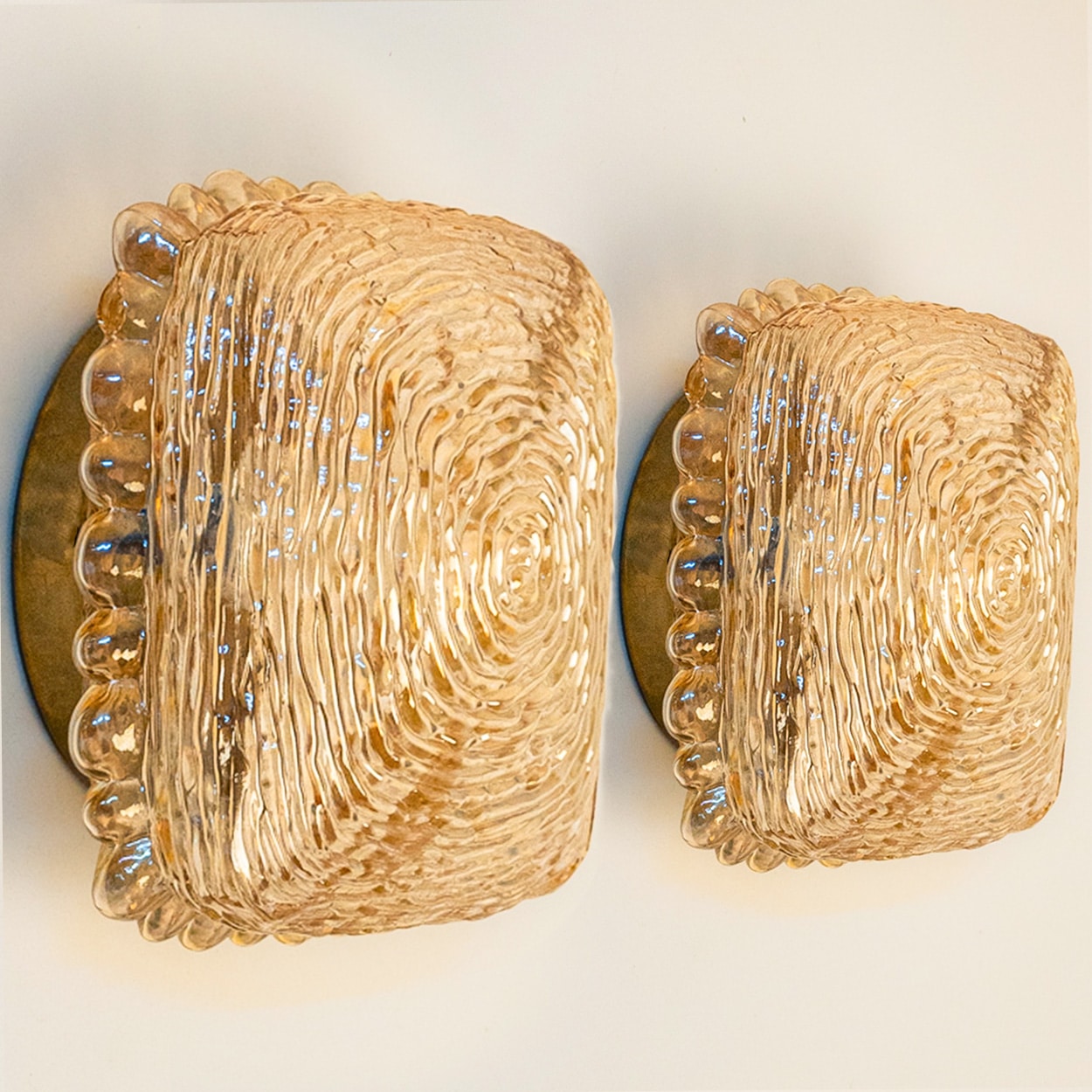 1 of the 6 Square Wall Lights/Flush Mounts in the style of Tynell, 1960