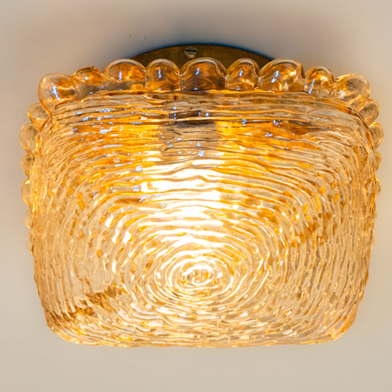 1 of the 6 Square Wall Lights/Flush Mounts in the style of Tynell, 1960