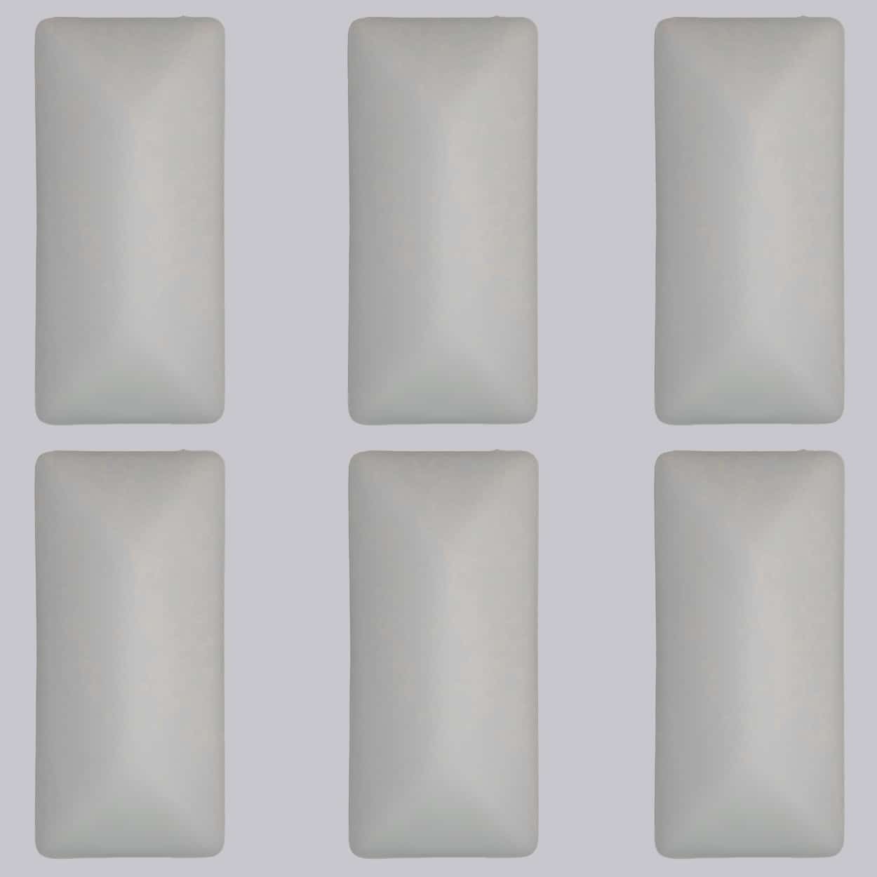 Several Rectangle White Opaque Glass Wall Lights by Glashütte Limburg, 1970