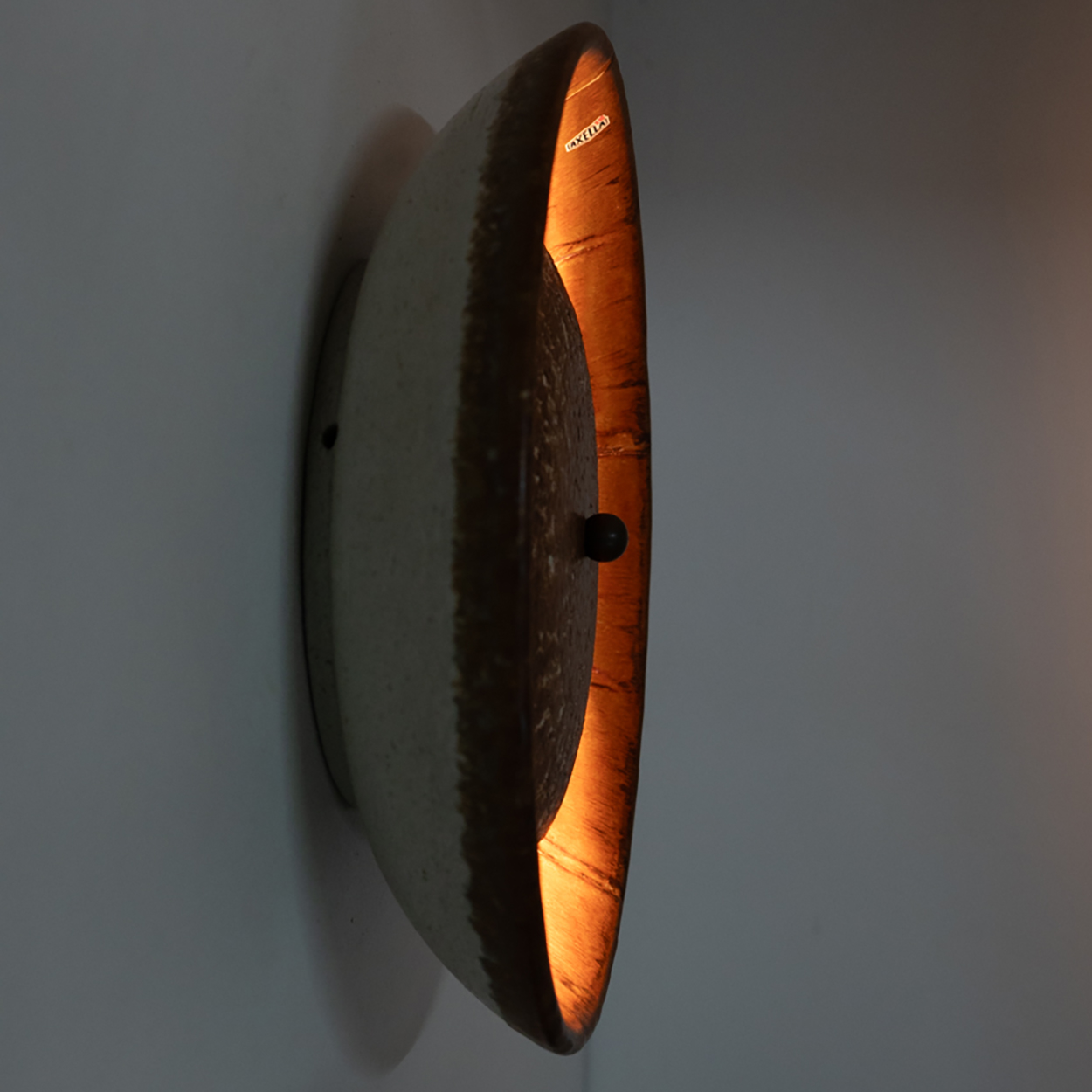 1 of the 3 Elegant Ceramic Wall Lights, Denmark, 1970s