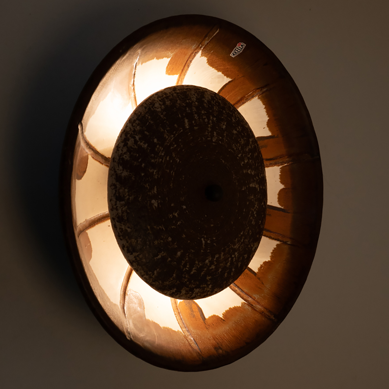 1 of the 3 Elegant Ceramic Wall Lights, Denmark, 1970s