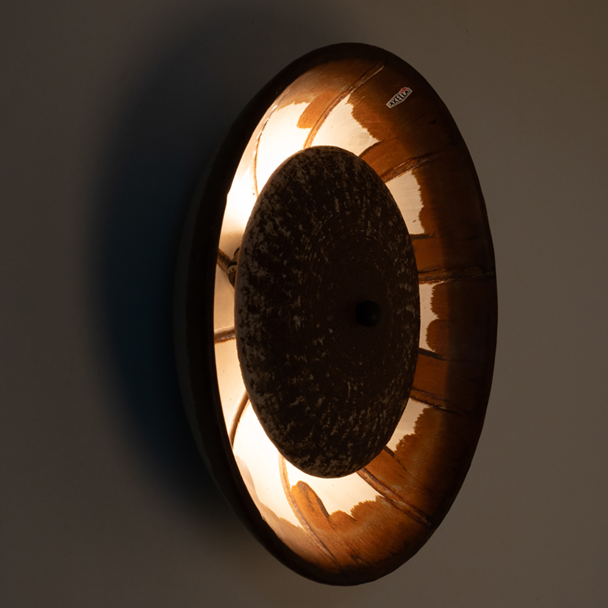 1 of 3 Gorgeous Ceramic Wall Lights, Denmark, 1970s