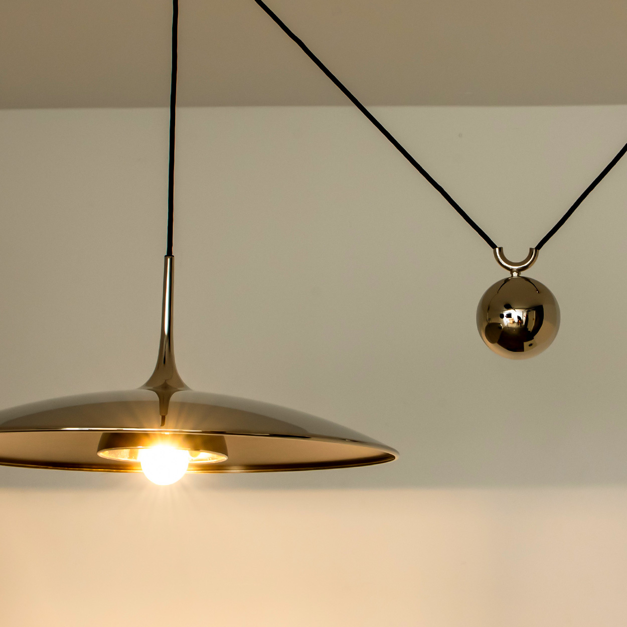 Onos 55 Double Pull Pendant Lamp by Florian Schulz, Germany