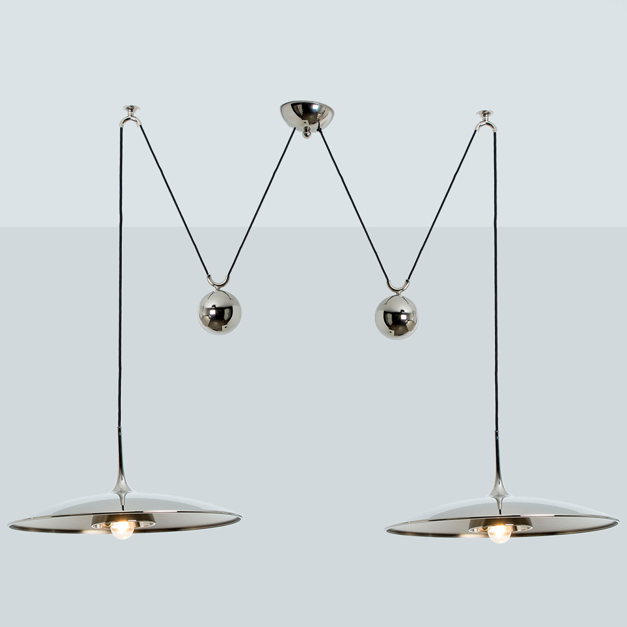 Onos 55 Double Pull Pendant Lamp by Florian Schulz, Germany