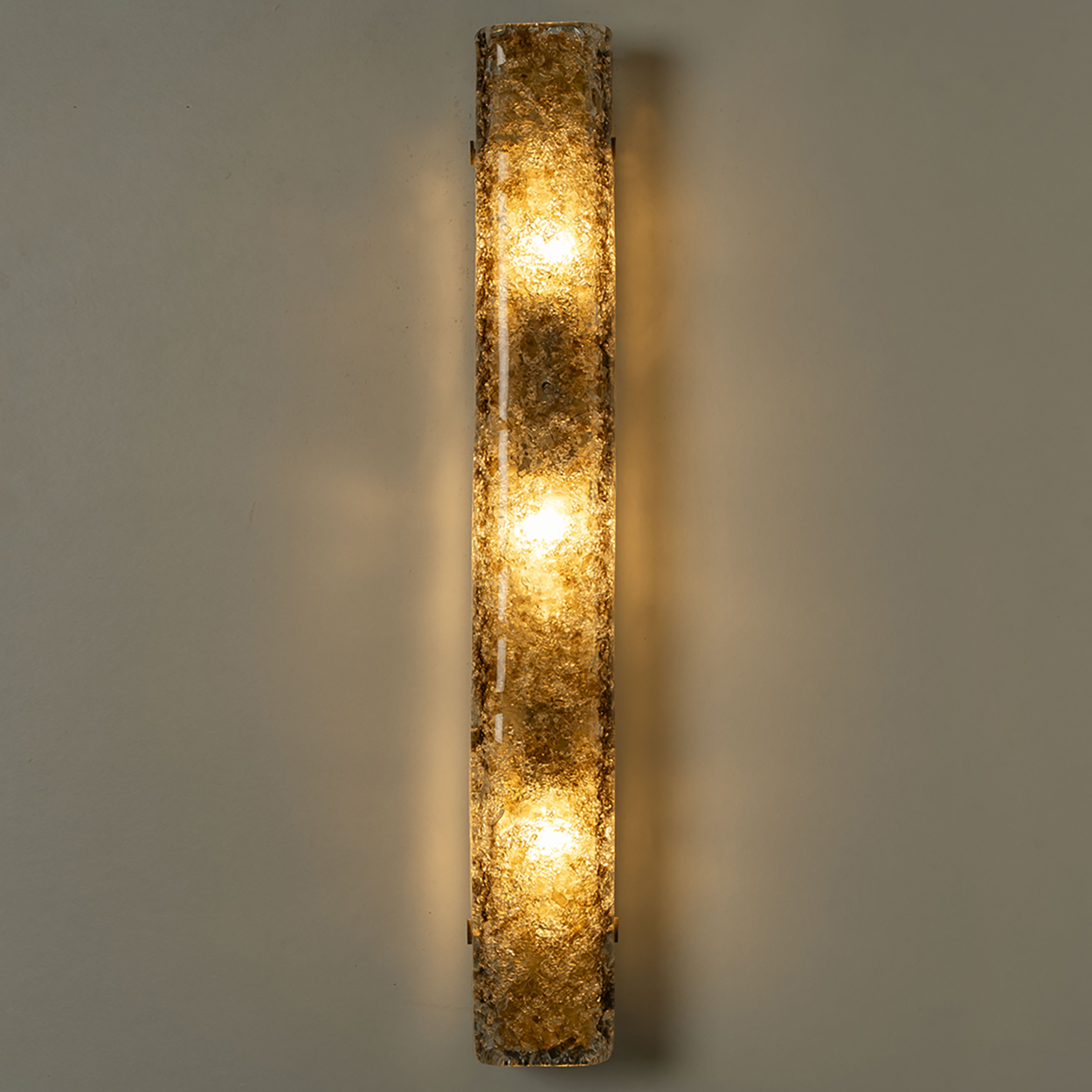 Several Tube Smoked Glass Wall Lights by Kaiser Leuchten, 1970s