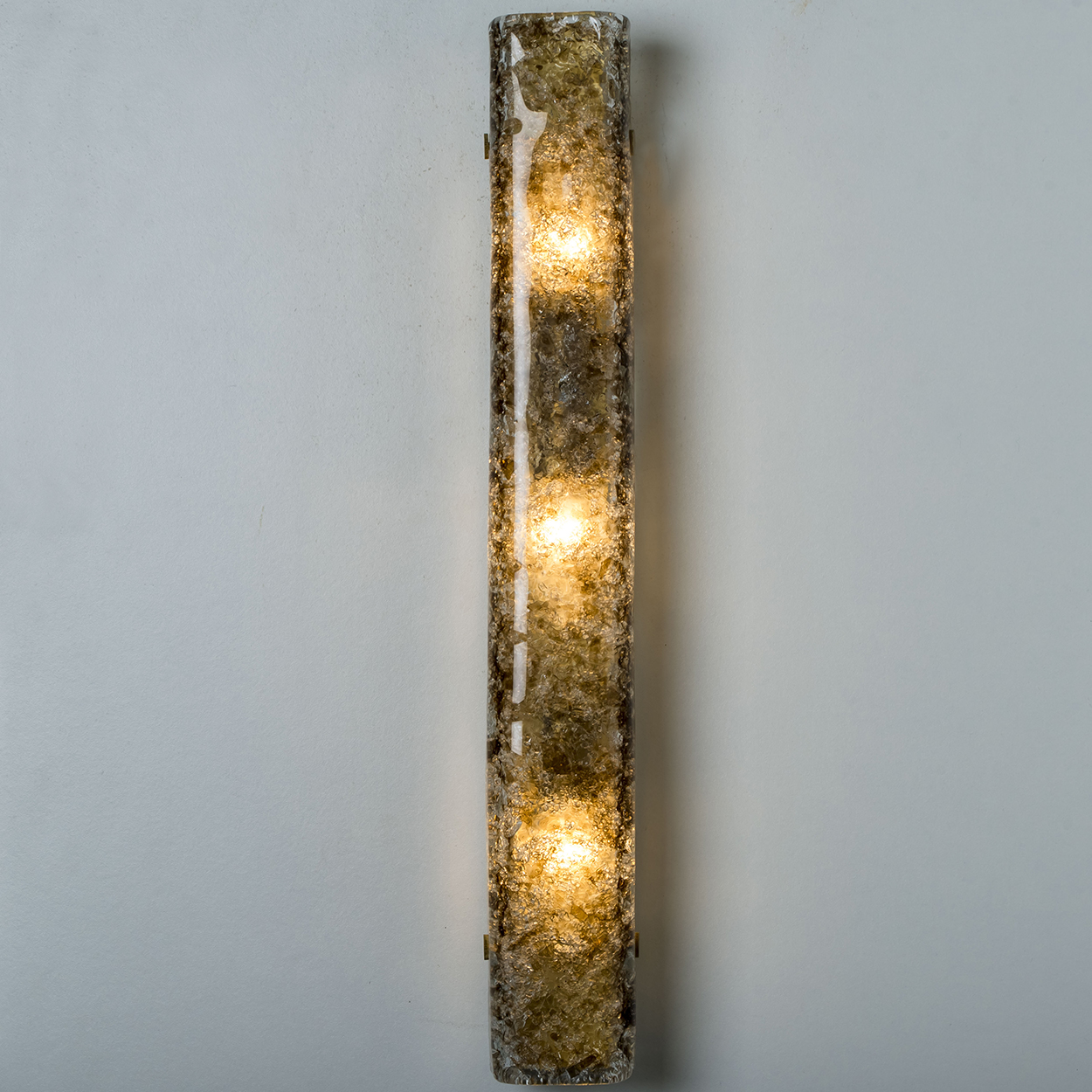 Several Tube Smoked Glass Wall Lights by Kaiser Leuchten, 1970s